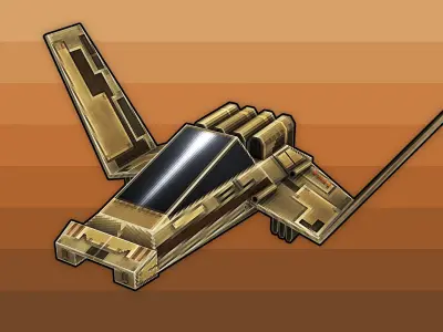 SCRAPDOG Short Range Fighter Low-poly 3D model