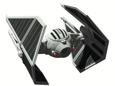 TIE Interceptor 3D model buy