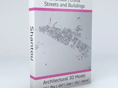 Shantou Streets and Buildings 3D model