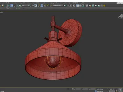 FITTER SINGLE WALL SCONCE Low-poly 3D model