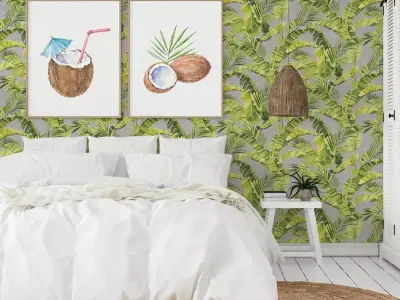 Tropical Banana Leaf Wallpaper Texture
