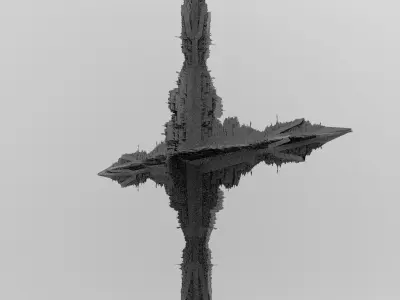 Pharaohs Ship Tower return 7 3D model