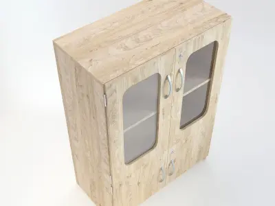 Wooden Cabinet 19 3D model