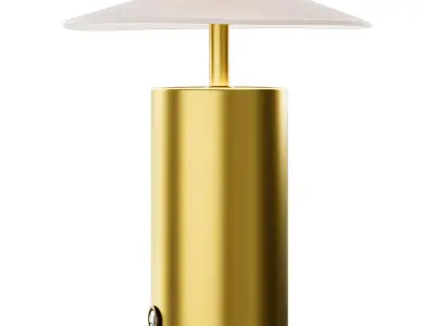 Zara Home table lamp with paper shade 3D model