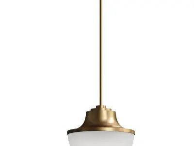  Possini Euro Design Zachary Warm Gold Mini Pendant Light 3D model