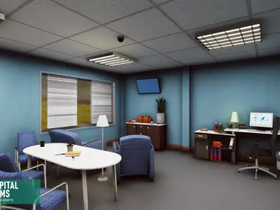 Hospital rooms - standard assets 3D model