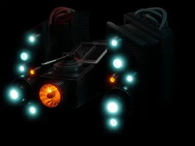 Sci fi Spaceship 3D model purchase