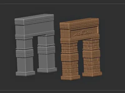 Arch Gate 3D model