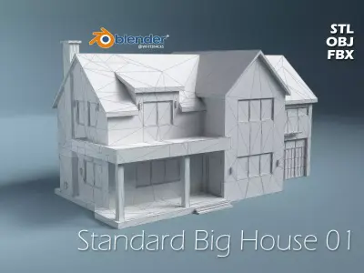 Standard Big House 01 3D print model