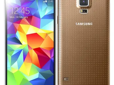 Samsung Galaxy S5 Gold 3D model