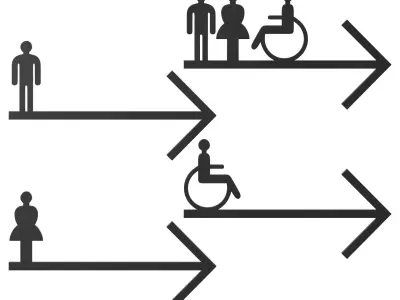 Restroom Directional Door Signs 2 3D model