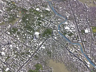 Kabul Low-poly 3D model