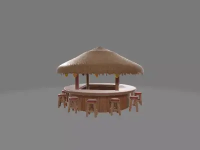 Tiki bar 3D print model