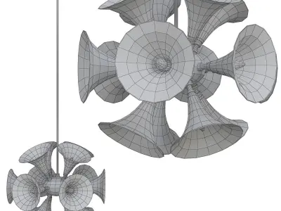 CHANDELIER MILES DAVIS 3d model Low-poly 3D model