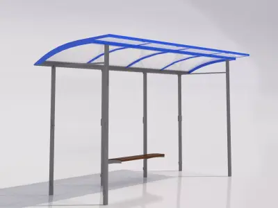 MMCite Skandum 110a Bus Shelter 3D model