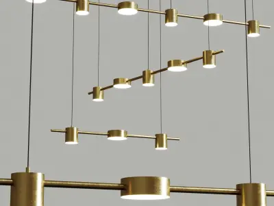 Ceiling Pendant Light Low-poly 3D model