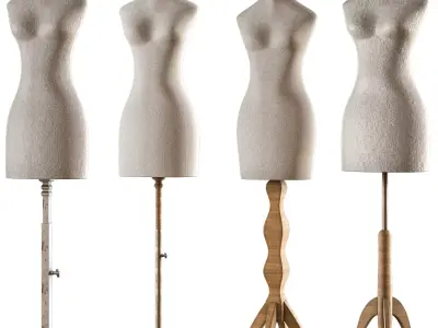 sewing mannequin PBR low poly 4k Low-poly 3D model