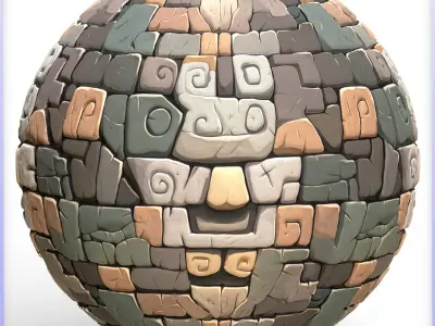  Stylized Wall Seamless Texture Texture 5