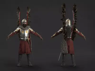 Polish Hussar 3D model