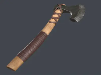 Next generation small axe Free low-poly 3D model