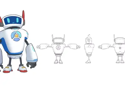 Robot 001 3D model