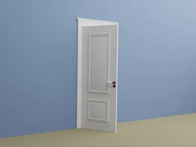 Interior door Low-poly 3D model purchase