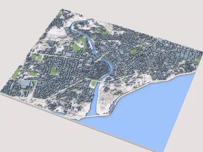 Davao City Philippine 3D model