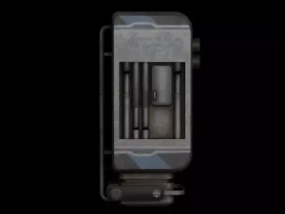 Sci-Fi-Wallhopper Low-poly 3D model