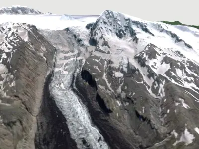 Veniaminov Volcano 3D model