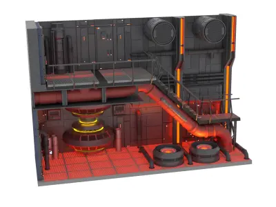Set 1c - Death Star Control Engineering 1-18 scale Kenner Hasbro 3D Model Pack