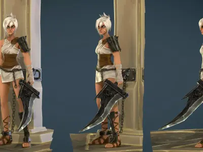 Riven Arcane style Low-poly 3D model