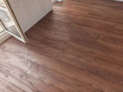 Wooden floor 17 WITHOUT PLUGINS 3D model