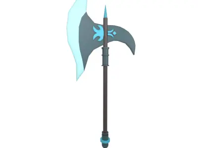 Low Poly Axe 010 Low-poly 3D model