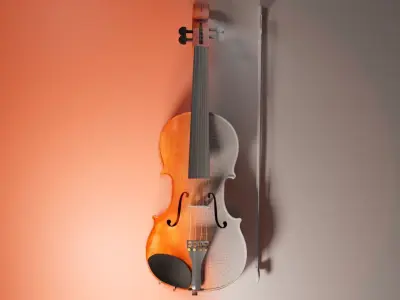 Realistic Violin  3D model