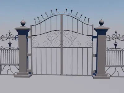 Gateway Exterior Gate 3D print model buy