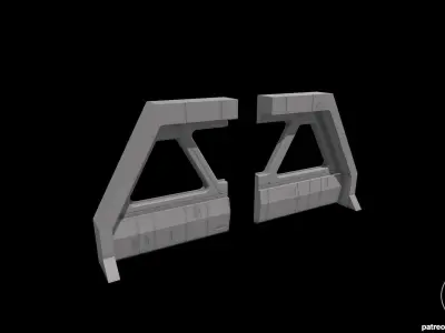 Star Wars Star Destroyer Bridge Windows Diorama for figures 3D print model