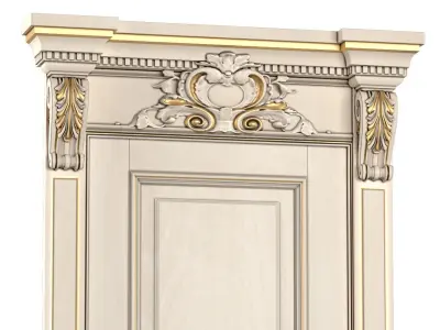 Classic interior door 3D model