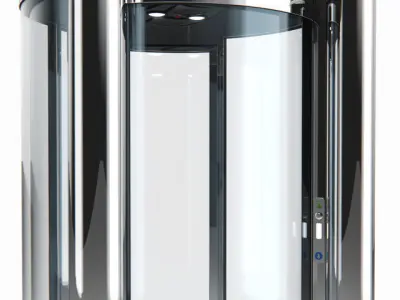 Metal detector safety cabin 3D model