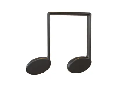 Musical Note Symbol V1 Pack Vol 1 Low-poly 3D model