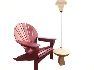 Set of Furniture 03 3D model