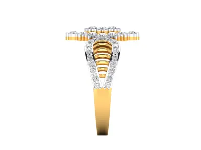 Women Ring Render 3dm STL MTL SLC JCD OBJ FBX Details 3D print model 37