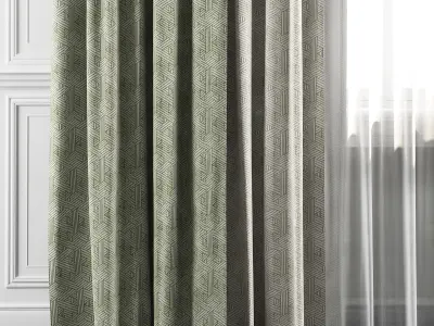 Curtain Set 17 3D model