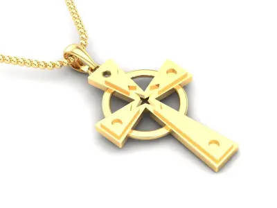 Light Gold Cross New Design  CP 18 3D print model
