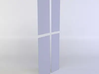 Window glass Low-poly 3D model