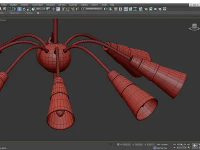 PONTI CHANDELIER Low-poly 3D model