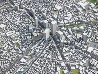 Shibuya - Tokyo special ward Low-poly 3D model