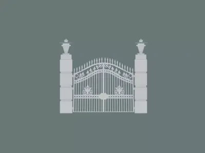 Medieval Castle Gate 3D print model