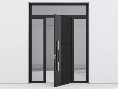 Aluminium door 106 3D model