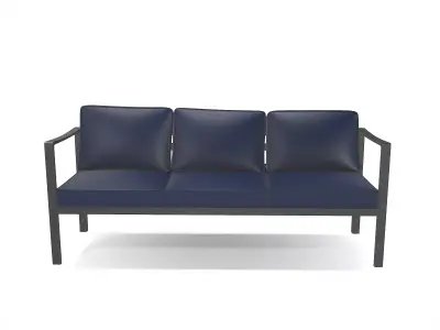 out bench sling fabric 011 Low-poly 3D model