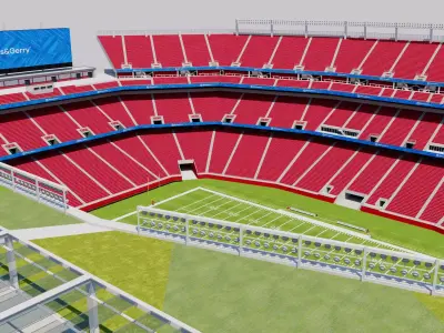 Levis Stadium - San Francisco California USA 3D model